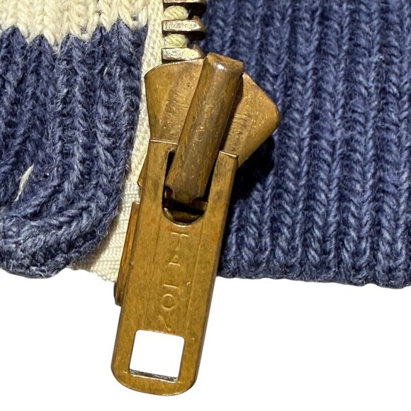 Vintage 1960s Champion Knitwear Mansfield YMCA Varsity Jacket XS White & Navy - Picture 7 of 15